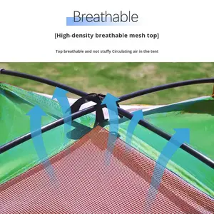 定制双色手提式三季单层防水帐篷山地露营休闲加厚便携170T - Product Image 4