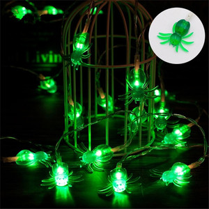 Guirnalda de Luces con Forma de Calabaza, Araña y Murciélago, Decoración de Halloween para el Hogar, Jardín y Fiestas al Aire Libre - Product Image 5