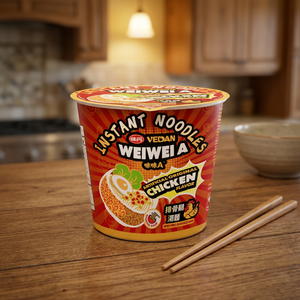 Depuis 1952, origine Taïwan, VEDAN Wei Wei A, soupe de nouilles au poulet en gobelet |   Recherche d'agents commerciaux internationaux - Product Image 4