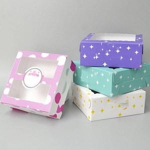 Round Cake <b>Box</b> With Contoured Base Folded Walls And Secure Snap Fit Lid For Perfect Dessert Presentation - Product Image 4