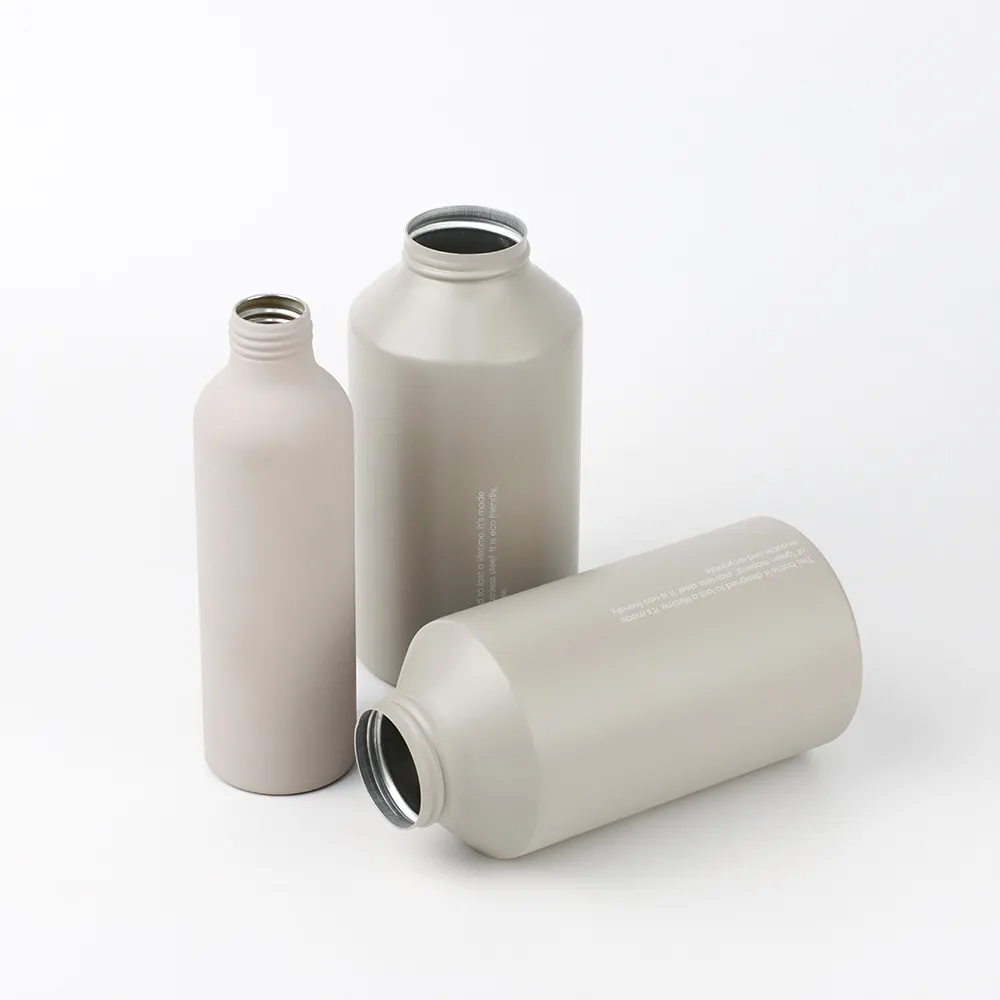 Kustom 30Ml 50Ml 100Ml 200Ml 250Ml 500Ml Grosir Botol Air Minuman Aluminium dengan Tutup Sekrup Aluminium