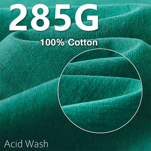 Diseño de logotipo personalizado lavado ácido Vintage camiseta Streetwear hombres Unisex Hip Hop peso pesado 275gsm 100% algodón gráfico camiseta - Product Image 6