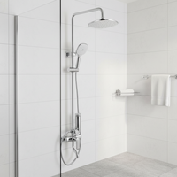 Ensemble de douche mural en laiton poli électrolytique, 3 modes, avec filtre à eau, pour appartement, salle de bain, baignoire, mitigeur de douche