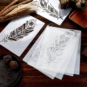 Bricolage <span class=keywords><strong>plume</strong></span> décoration <span class=keywords><strong>pochoir</strong></span> peinture murale <span class=keywords><strong>pochoir</strong></span> Mandala <span class=keywords><strong>plume</strong></span> <span class=keywords><strong>pochoir</strong></span> creux - Product Image 4