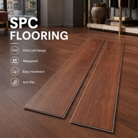 Hitzebeständiger, verschleißfester Chevron-SPC-Bodenbelag für den Innenbereich, 8 mm, wasserdicht