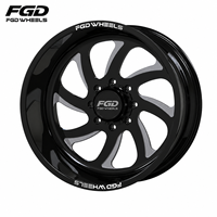 Jantes forgées FGD monobloc à déport profond 22x12 24x14 26x14 26x16 8x6.5 8x170 8x180 6x5.5 6x139.7 6/8 trous pour Chevrolet GMC RAM Ford