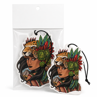Diffuseur de parfum personnalisé sur cartes en papier, motif culturel aztèque et maya, super puissant, longue durée, pour voiture, maison et bureau
