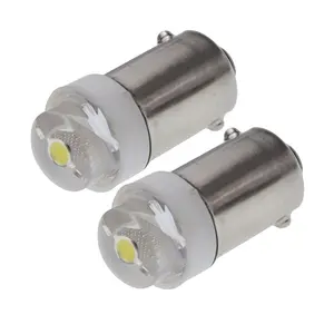 BA9S Bajonett fassung 0,6 W 1 SMD LED-Lampe für Auto innenraum Kuppel karte Seiten markierung leuchte Warmweiß 3/4,5/6V