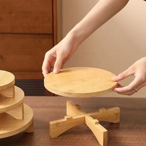 أنيق عالي الجودة تشطيب خشبي طبيعي زهرة جودة متينة طاولة كرتون مركزية للمنزل - Product Image 3