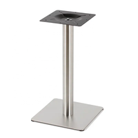 Base de table basse en acier inoxydable et fonte, carrée, couleur or rose, argentée ou dorée, à forte capacité de charge, fournie directement par l'usine