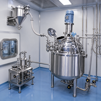 Cuve pharmaceutique stérile SUS316L pour la formulation et le mélange de liquides pharmaceutiques avec CIP SIP