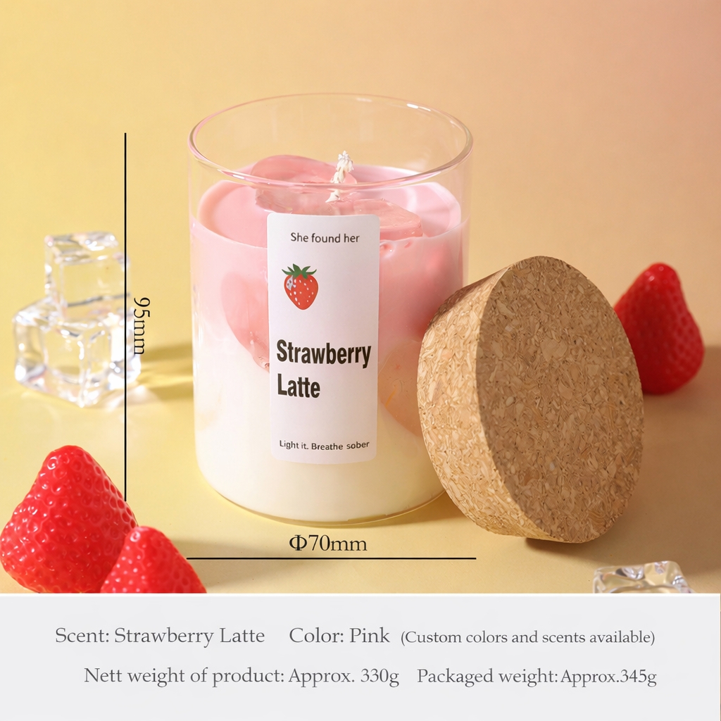 Pink Strawberry Cup (Fragrance: Sakura Strawberry)