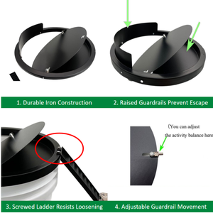 Trampa para Ratones de Hierro Sólido, Impermeable y Ecológica con Barrera Elevada Anti-Escape para el Control de Roedores, Requiere un Bidón de Agua de 5 Galones - Product Image 4
