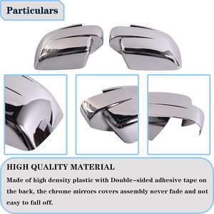 2 cubiertas de <span class=keywords><strong>espejo</strong></span> <span class=keywords><strong>lateral</strong></span> cromado para <span class=keywords><strong>Jeep</strong></span> <span class=keywords><strong>Patriot</strong></span> 2007-2017 - Product Image 4