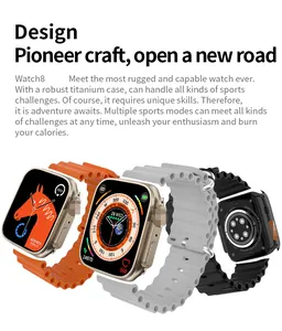 المصنع مباشرة Watch8 جدا Smartwatch للماء IP68 الساعات اللاسلكية شحن سلسلة ساعة اليد X8 DT8 جدا جدا سلسلة 8
