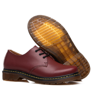 Botas Cortas Formales de Oficina <span class=keywords><strong>DR</strong></span> para Hombre y Mujer, Talla Grande, de Piel Genuina con Cordones, Transpirables, Resistentes al Desgaste, con Punta Sólida, para Trabajo - Product Image 1