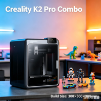 Imprimante 3D FDM multicolore CREALITY K2 Pro Combo avec caméra IA et chauffage actif de la chambre 300x300x300mm pour usage industriel