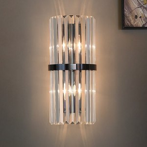 Hậu hiện đại pháp vàng sang trọng kim loại ánh sáng sconces độc đáo pha Lê Tường đèn cố định với LED hành lang lối đi Đèn tường - Product Image 5