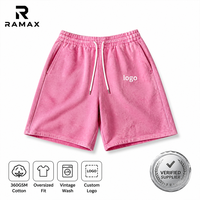 Shorts en coton épais vintage RAMAX pour hommes, shorts de survêtement graphiques surdimensionnés, streetwear personnalisé, grunge, vente en gros, fournisseur d'usine