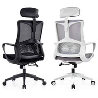 Chaise de bureau pivotante moderne et professionnelle pour la maison, avec dossier en maille réglable en hauteur et roulettes silencieuses