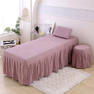 Copripiumino trapuntato di lusso per lettino da massaggio, delicato sulla pelle, per tutte le stagioni, per saloni di bellezza, set <span class=keywords><strong>lenzuola</strong></span> per lettino spa, personalizzabile con logo, all'ingrosso - Product Image 3