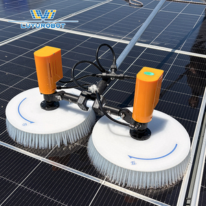 Outil de <span class=keywords><strong>nettoyage</strong></span> de panneaux solaires portatif industriel à double brosse pour panneaux solaires de toit et de ferme - Product Image 2