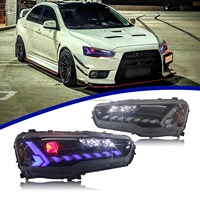 Nouveau style conçu pour Mitsubishi Lancer Ex 2008-2018, phare LED, pièces automobiles, clignotant mobile, faisceau de route
