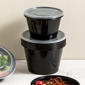 गर्म बिक्री डिस्पोजेबल प्लास्टिक लंच बॉक्स आयताकार काले निर्माता टेकआउट खाद्य कंटेनर एकल डिब्बे संरक्षण - Product Image 6