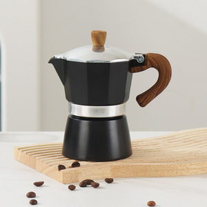 <span class=keywords><strong>Cafetière</strong></span> <span class=keywords><strong>italienne</strong></span> classique 3 tasses en aluminium <span class=keywords><strong>à</strong></span> température contrôlée double vannes Cuisinière Espresso Moka Pot - Product Image 5