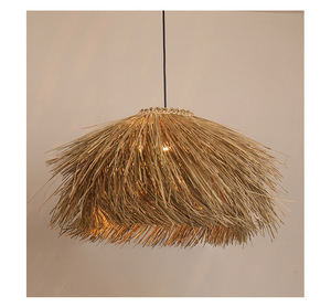 Lustre LED Dimmable Vintage en Rotin et Paille de Style Japonais Ancien, Garantie 5 Ans, Idéal pour Chambre à Coucher et Éclairage Domestique - Product Image 6