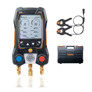 Original Testo 550S Entry-level Digital Manifold <b>Gauge</b> With Calibration Certificate, Air Conditioning Refrigerant Testo 557 Test - Product Image 6