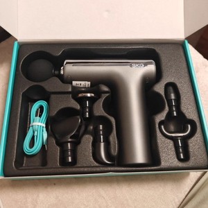 SKG Fascia Gun Muscle <b>Massager</b> F1 12 Speed Levels Brushless Motor USB Rechargeable 5 Massage <b>Heads</b> - Product Image 1