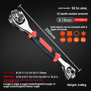 Multipurpose Tiger Wrench 48 in 1 Socket Wrench 360 Degree Rotation <b>Spanner</b> Work With Spline Bolts Torx Home Car Repair <b>Tool</b> - Product Image 6