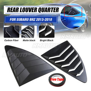 2 pz pannello finestrino posteriore per auto in plastica nera per Scion FRS per <span class=keywords><strong>subaru</strong></span> BRZ per Toyota 86 GT86 2013-2018 adesivi ABS - Product Image 1