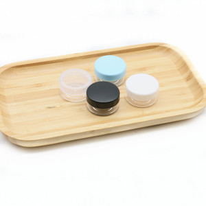 Skin Care Mini 5g <strong>10g</strong> 15g 20g Transparent Round Bottom Travel Eye Cream Lotion <strong>Container</strong> Plastic Sub Jars With Colorful Lid - Product Image 5