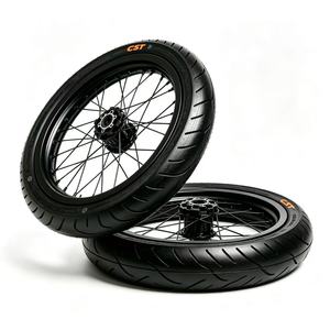 Ensemble de roues Supermoto Surron LBX 17 pouces en aluminium CNC, pneus haute adhérence 70/90-17 90/80-17 pour vélo électrique avant et arrière (stock US) - Product Image 4