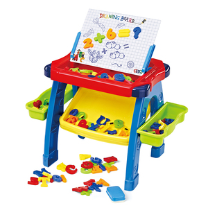 Giocattoli Educativi Prescolari, Tavolo da Disegno con Lettere e Numeri Magnetici per Bambini - Product Image 1