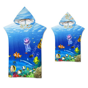 Peignoir de bain à capuche pour hommes et femmes <span class=keywords><strong>Serviette</strong></span> de plage pour surf et voyage Poncho pour enfants <span class=keywords><strong>Matelas</strong></span> à <span class=keywords><strong>langer</strong></span> pour maillot de bain de plage - Product Image 3