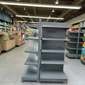 Black gondola shelving, gondola shelving <strong>mini</strong> <strong>supermarket</strong> - Product Image 1