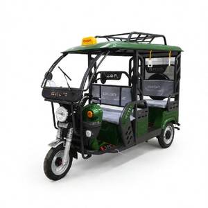 Triciclo Eléctrico para Pasajeros Adultos 2026, Triciclo <span class=keywords><strong>Taxi</strong></span> de 1000W con Techo para Pasajeros - Product Image 1