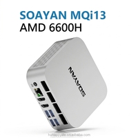MQi13 미니 PC 홈 서버 AMD 라이젠 5 6600H 12GB LPDDR5 SSD WiFi6 BT5.2 타입-C 4K 트리플 디스플레이 윈도우 11pro/리눅스 데스크탑
