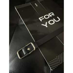 สำหรับคุณเข็มขัดหนังพร้อมหัวเข็มขัดเหล็กทรงสี่เหลี่ยมสไตล์ลำลองสำหรับผู้หญิง - Product Image 2