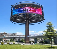 Módulo LED Flexible para exteriores P3mm a prueba de agua Pantalla de cilindro curvo HD de 320x160mm para exhibición publicitaria