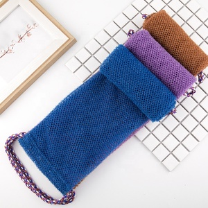 Thêm dài Nylon phi tắm miếng bọt biển Net tắm trở lại Scrubber da mượt mà tẩy tế bào chết miếng bọt biển với xử lý - Product Image 3