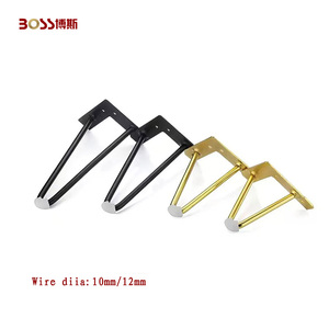 <span class=keywords><strong>BOSSS</strong></span> 40cm moderno negro Metal acero al carbono muebles pierna fácil instalación para sala de estar dormitorio cocina baño hogar Oficina - Product Image 5