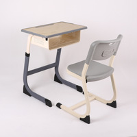 Offre Spéciale de gros mobilier éducatif de bonne qualité ensemble bureau et chaise d'étudiant pour le lycée