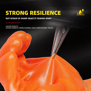 耐薬品性PVC手袋 工業用ニトリル酸・アルカリ耐性 耐油性 防水性 工業用PVC手袋 - Product Image 2