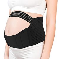Faja Abdominal de maternidad transpirable ajustable agradable a la piel cinturón de cintura de soporte de embarazo cómodo