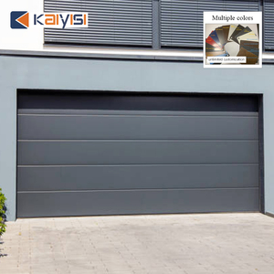 Portes <span class=keywords><strong>de</strong></span> <span class=keywords><strong>garage</strong></span> américaines en acier à panneaux plats 8*7 16*7 au design moderne, isolées pour villas - Product Image 2