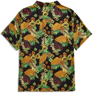 <span class=keywords><strong>Chemise</strong></span> Hawaïenne <span class=keywords><strong>Homme</strong></span> Personnalisée Anti-Plis Séchage Rapide à Manches Courtes Respirante à Motif Floral Boutonnée – Vente en Gros - Product Image 2